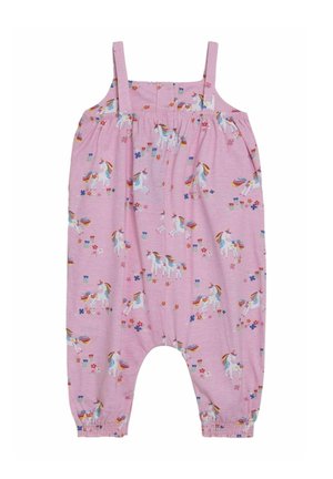 Lühikeste varrukatega bodi - pink unicorn