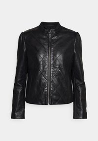 Pepe Jeans Leren jas - black