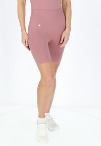 Swedemount RIBBED SEAMLESS SHORT TIGHTS - Shorts - dusty rose