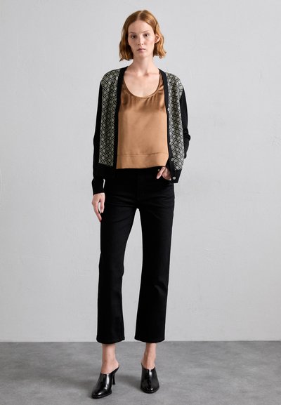 Tory Burch FRONT CARDIGAN - Gilet - black