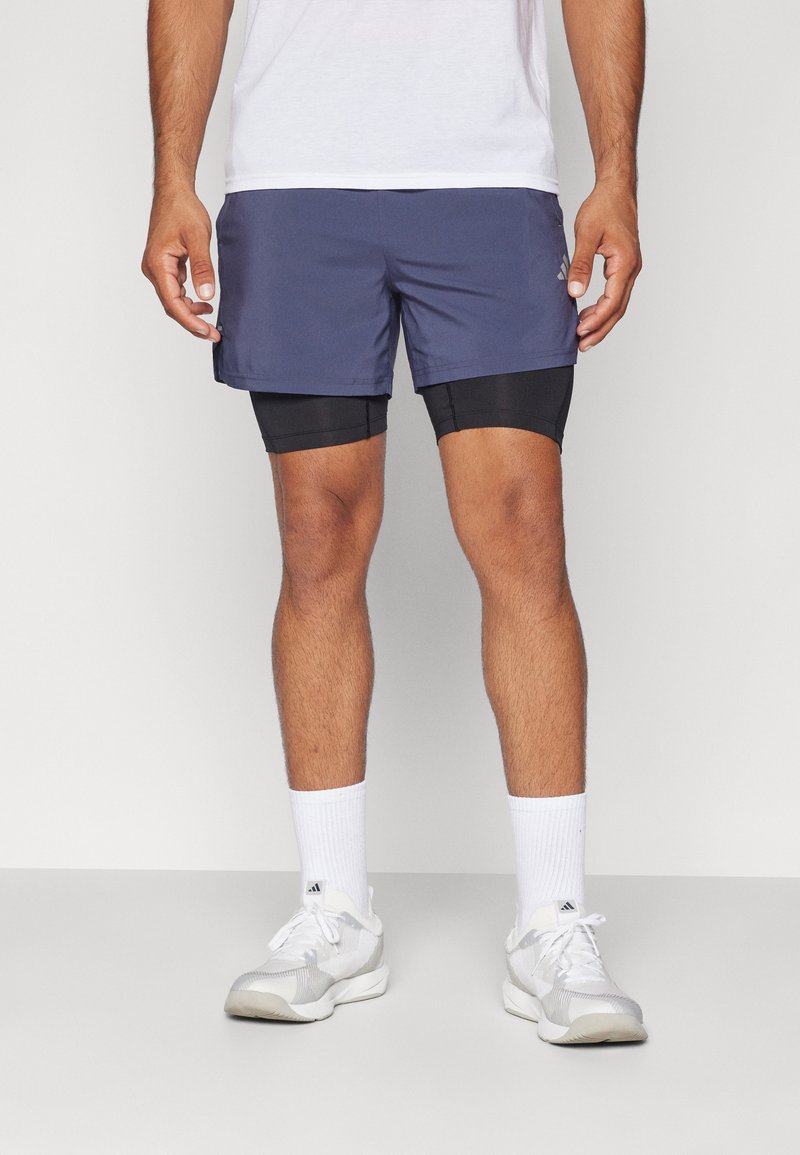 adidas Performance GYM 2-IN-1 - Pantalón corto de deporte - shadow navy