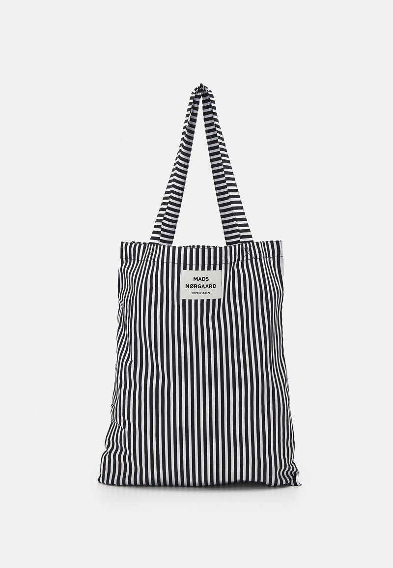 Mads Nørgaard SACKY ATOMA - Saco de mão - black/white
