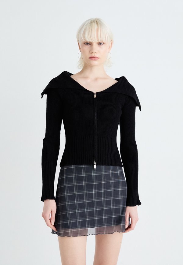 ZIP COLLAR CARDIGAN - Cardigan