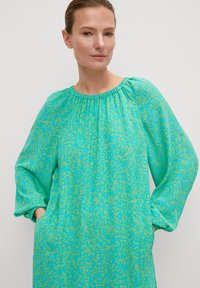 comma MUSTER - Freizeitkleid - ozeangrün