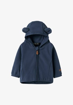 Name it, NBNMEEKO FLEECE JACKET MELANGE NOOS UNISEX - Polárdzseki - oceana
