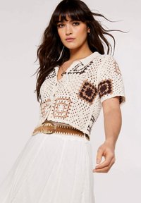 Apricot TONAL GRANNY SQUARE  - Hemdbluse - stone