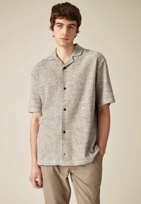 Next TEXTURED SHORT SLEEVE - Camisa - neutral