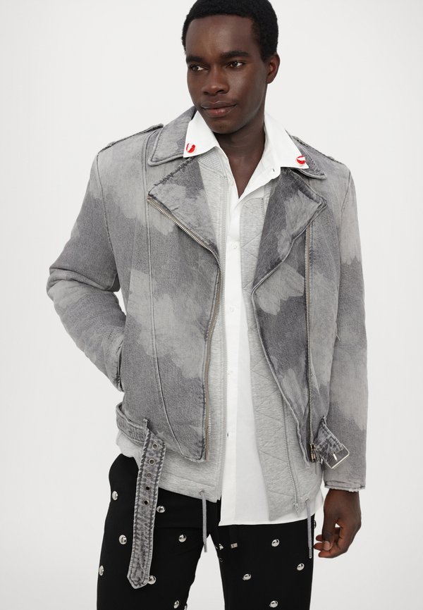 PADDED BIKER JACKET UNISEX - Denim jacket2