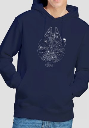 Cotton Soul, STAR WARS MILLENIUM LINES - Hoodie - dark blue