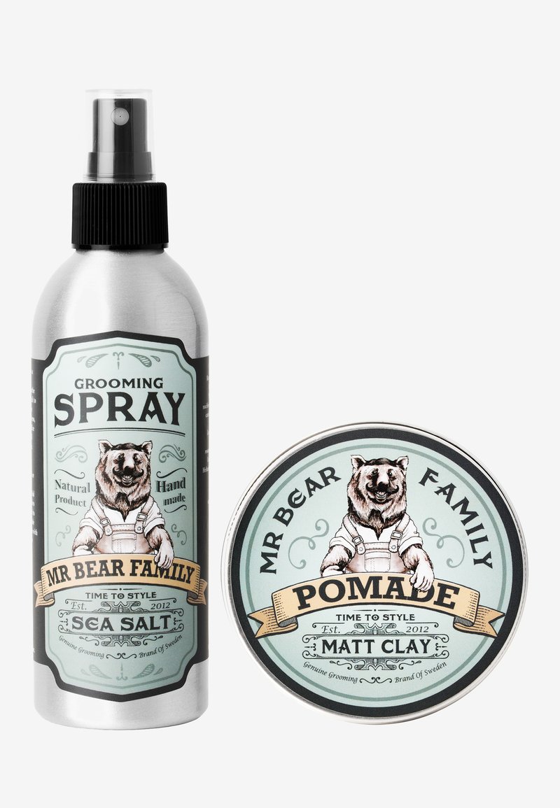 Mr Bear Family KIT - GROOMING SPRAY & POMADE - Hårset - springwood