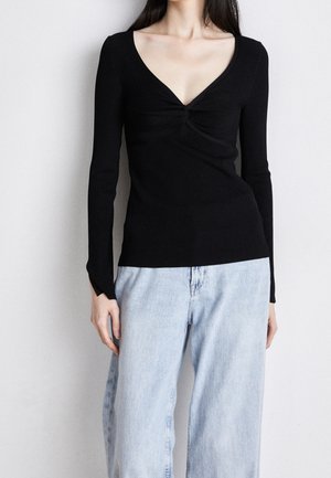 Strickpullover - black