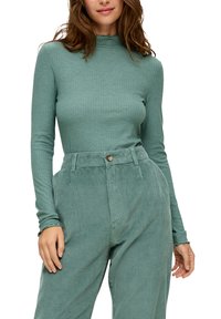 QS MIT ROLLSAUM - Longsleeve - minze