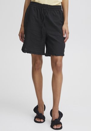 b.young BYFALAKKA FRILL SHORTS - Shorts - black