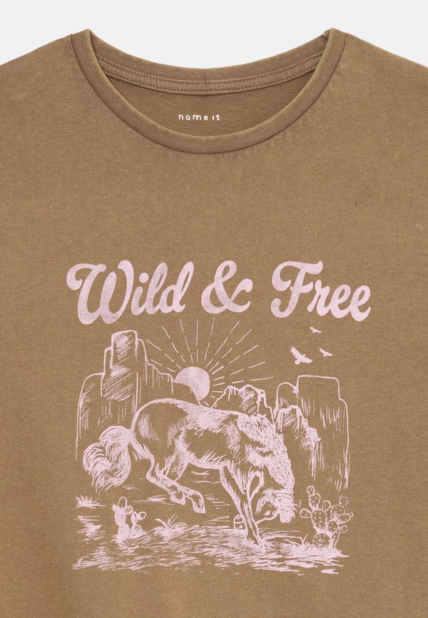 NKFHOLYR - Print T-shirt - walnut2