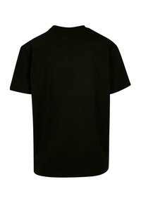 Sort kortærmet t-shirt lavet af bomuld. Har en rund halsudskæring og en løs pasform. Minimalistisk stil uden synlig branding eller mønstre.