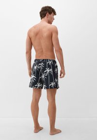 s.Oliver MIT ALLOVER-PRINT - Badeshorts - navy