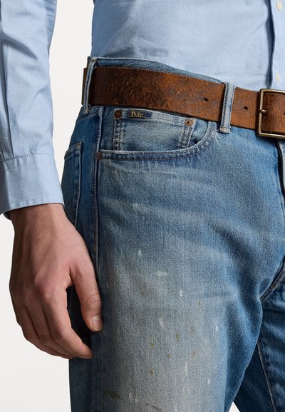 Polo Ralph Lauren HERITAGE STRAIGHT FIT DISTRESSED JEAN - Ravne kavbojke - habana