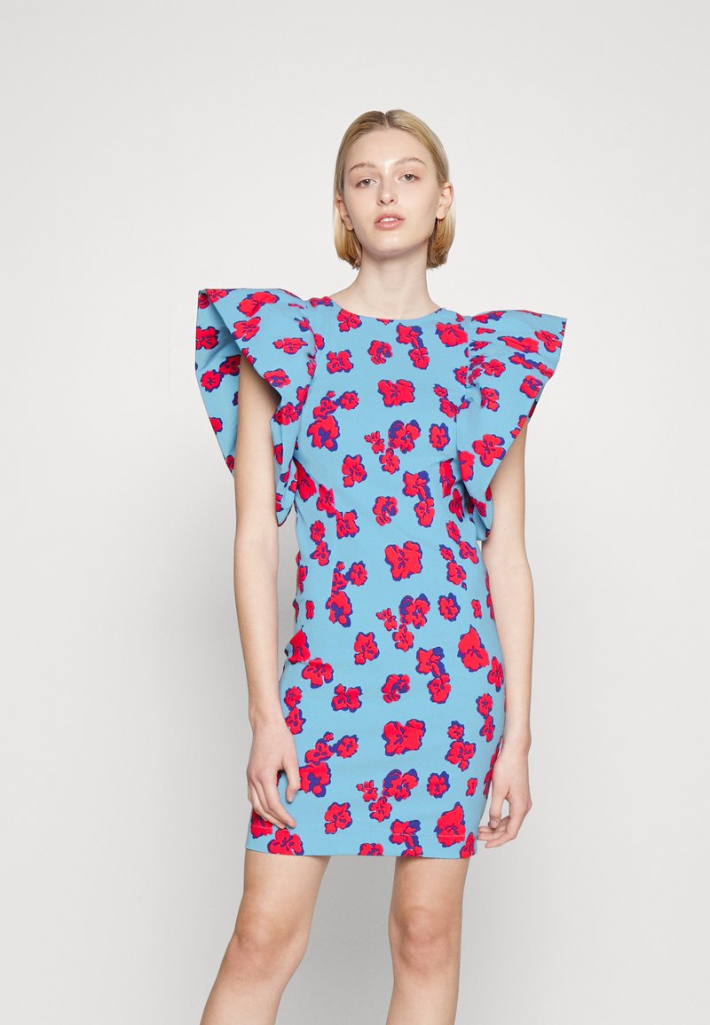 YAS YASNELLIE DRESS Cocktail dress / Party dress ethereal blue/blue