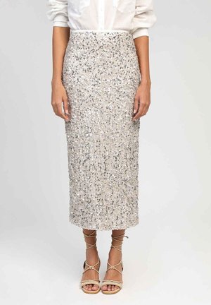 AN'GE JURYLY - Jupe crayon - blanc multi