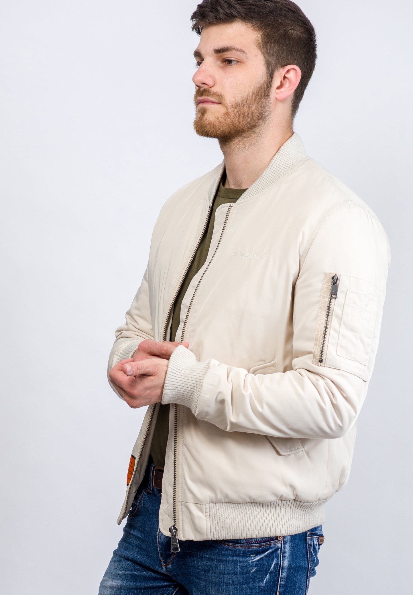bombers beige