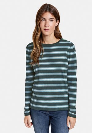 LANGARM - Jumper - blau ringel