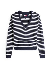 ESSENTIAL V NECK SWEATER - Strikkegenser - dark night navy