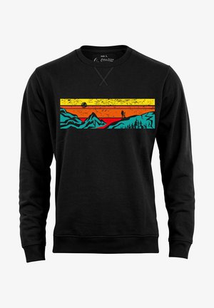 Cotton Prime LET'S HIKING - Sweatshirt - schwarz