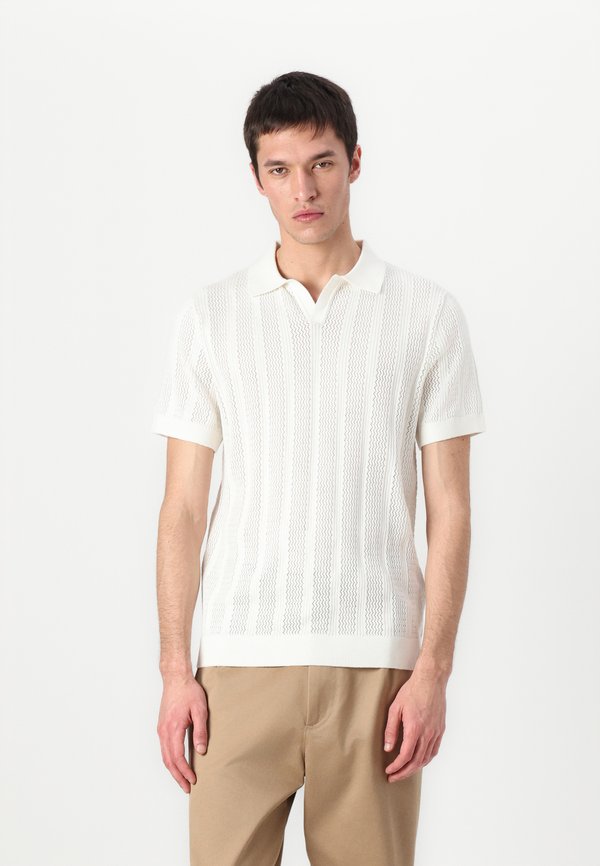 SLHWELLS OPEN - Polo shirt - egret