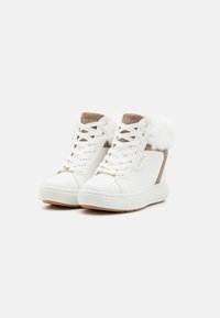 Guess ROXANA - Sneakers alte - white/beige/brown
