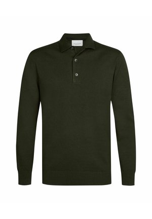 PROFUOMO, PROFUOMO POLO LONG SLEEVE - Polo - dark green