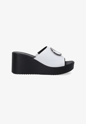 VENEZIA Muiltjes met hak - white