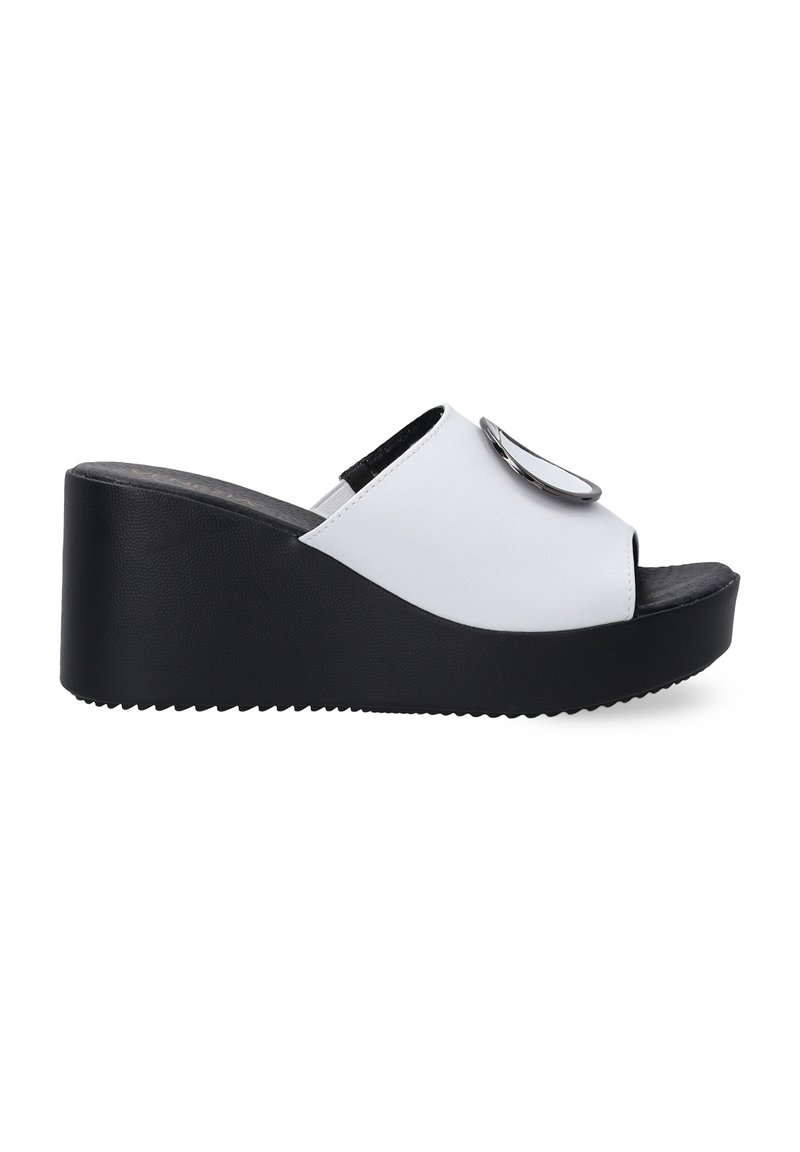 VENEZIA Mules med hæl - white