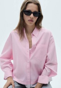 Mango Bluza z gumbi - pink