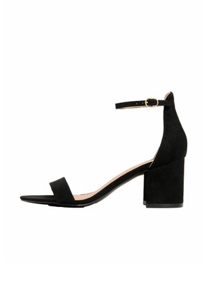 Friends Like These REGULAR FIT - LOW BLOCK HEEL - Sandaalit nilkkaremmillä - black