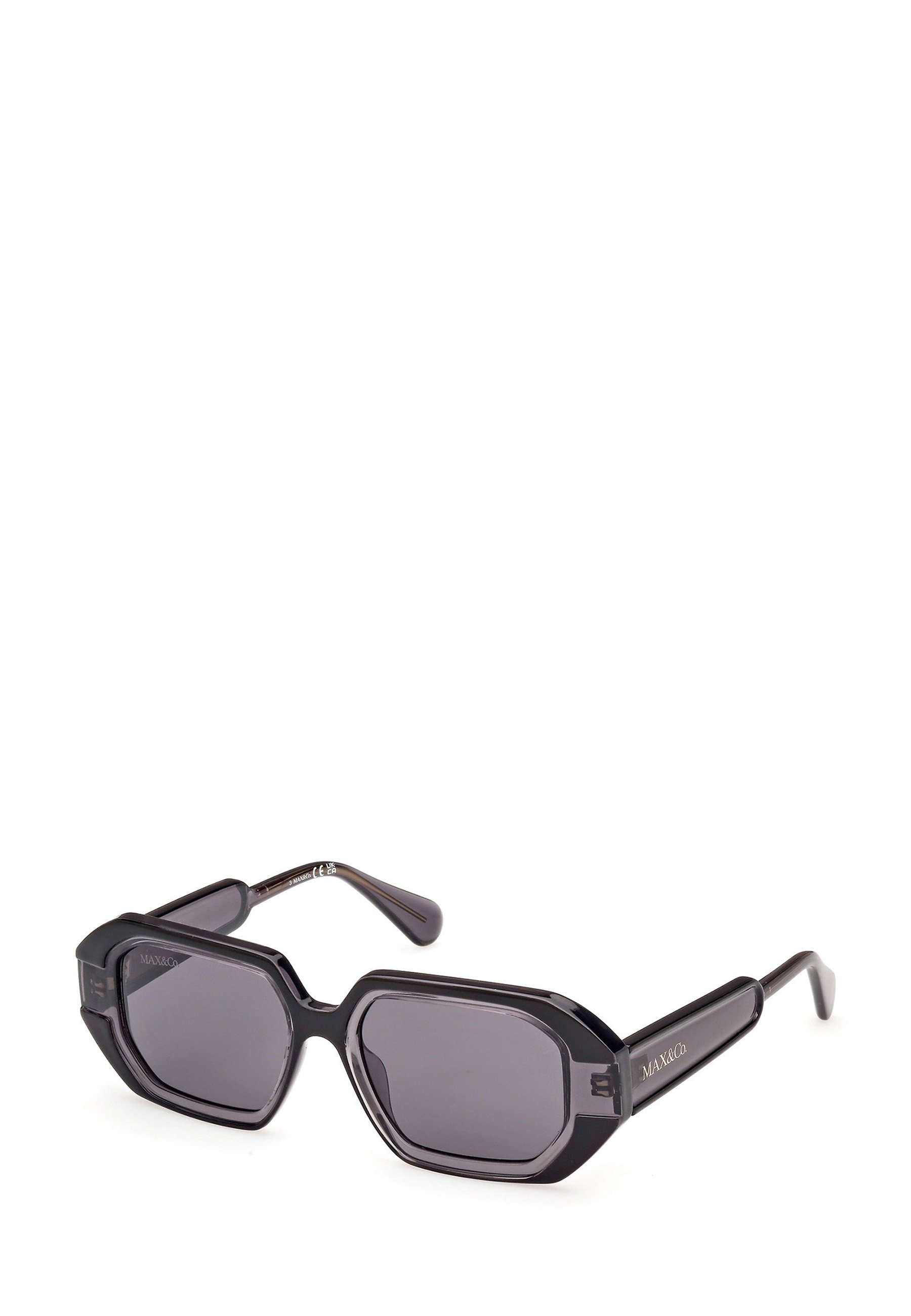 MAX&Co. IN INIETTATO PER - Sunglasses - nero lucido grigio 