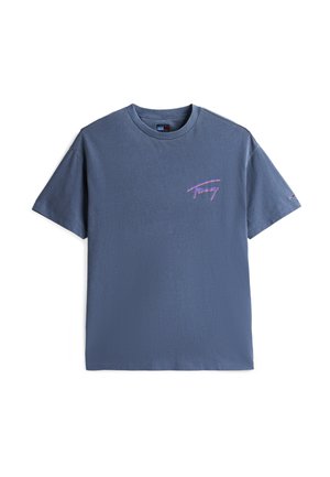 Tommy Jeans FADED GRAPHIC TEE UNISEX - T-shirt imprimé - dark night navy