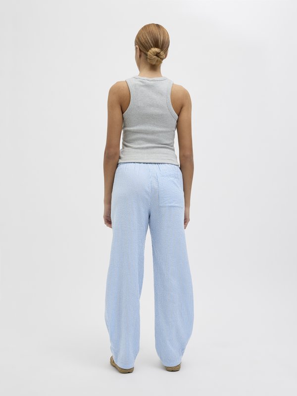JXWINDY SEERSUCKER BARREL PANT - Trousers4