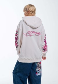 Ed Hardy LOVE WRAPPED RELAXED THRU  - Felpa con zip - pink