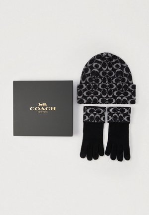 SIGNITURE SCARF UNISEX SET - Bonnet - black