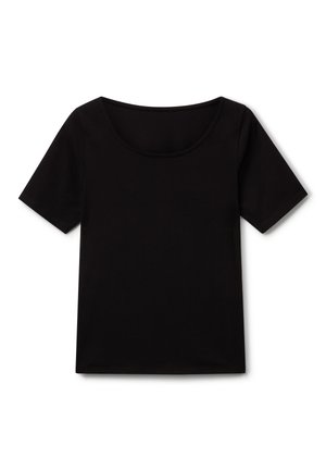 United Colors of Benetton SLIM FIT REVERSIBLE - T-shirt basic - black