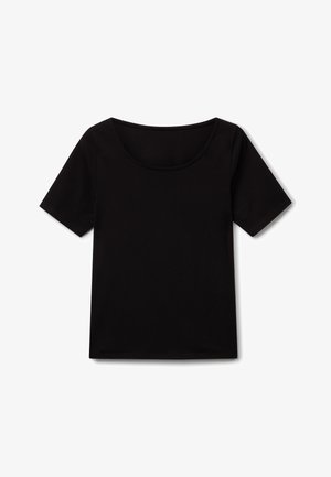 United Colors of Benetton SLIM FIT REVERSIBLE - T-Shirt basic - black