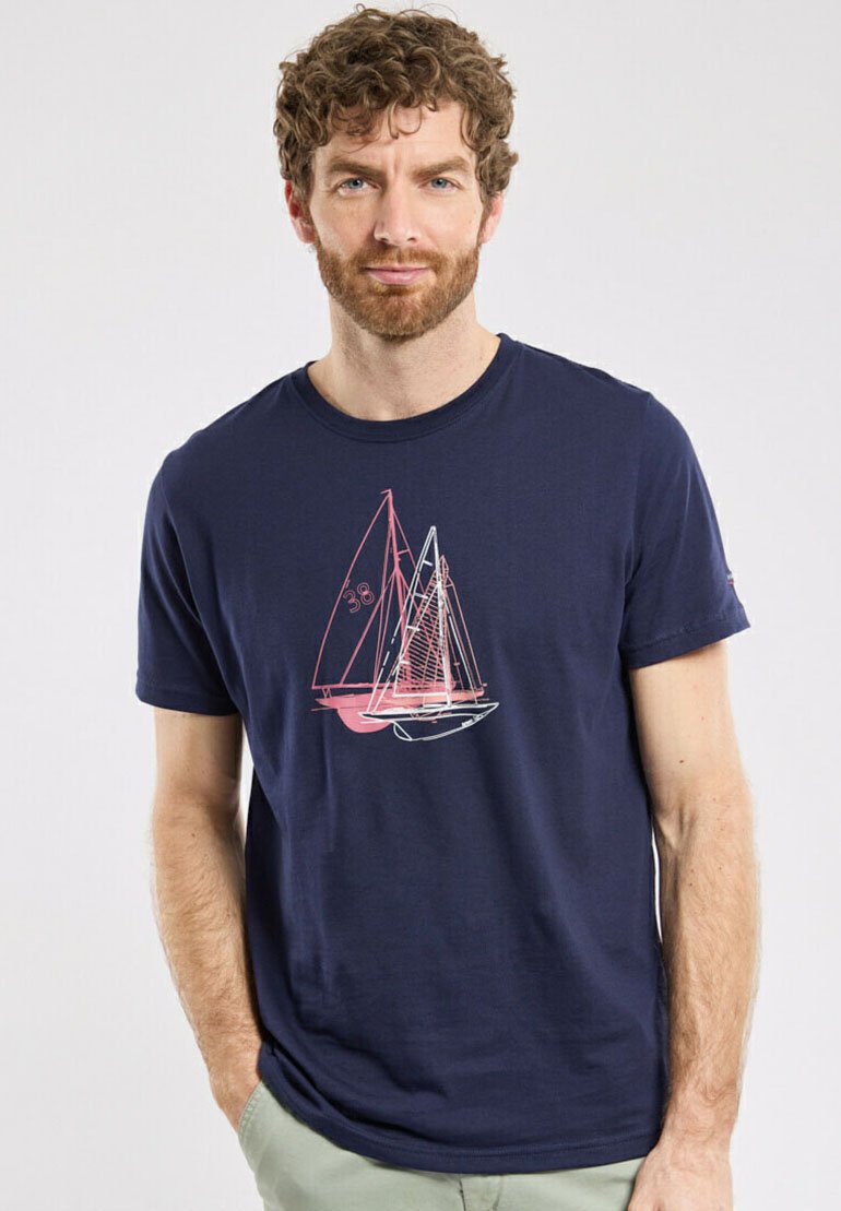 Armor lux T-shirt imprimé - bateaux marine