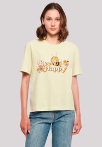 F4NT4STIC DIE BIENE MAJA BEE HAPPY HEROES OF CHILDHOOD - Print T-shirt - softyellow