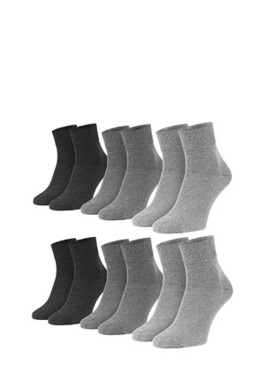 DIABETIKER 6 PACK KURZSCHAFT - Socken - grau