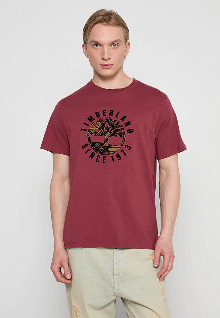 Timberland T-shirt print bordeauxrood Timberland T-shirt print bordeauxrood