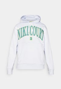 COURT HERITAGE - Sweat à capuche - football grey/mineral teal/high voltage