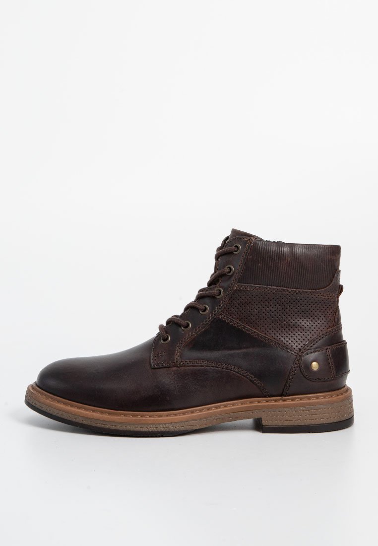 ALDO Veterboots donkerbruin ALDO Veterboots donkerbruin