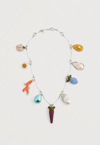 VEGGIE NECKLACE - Náhrdelník - tory silver/multi-coloured