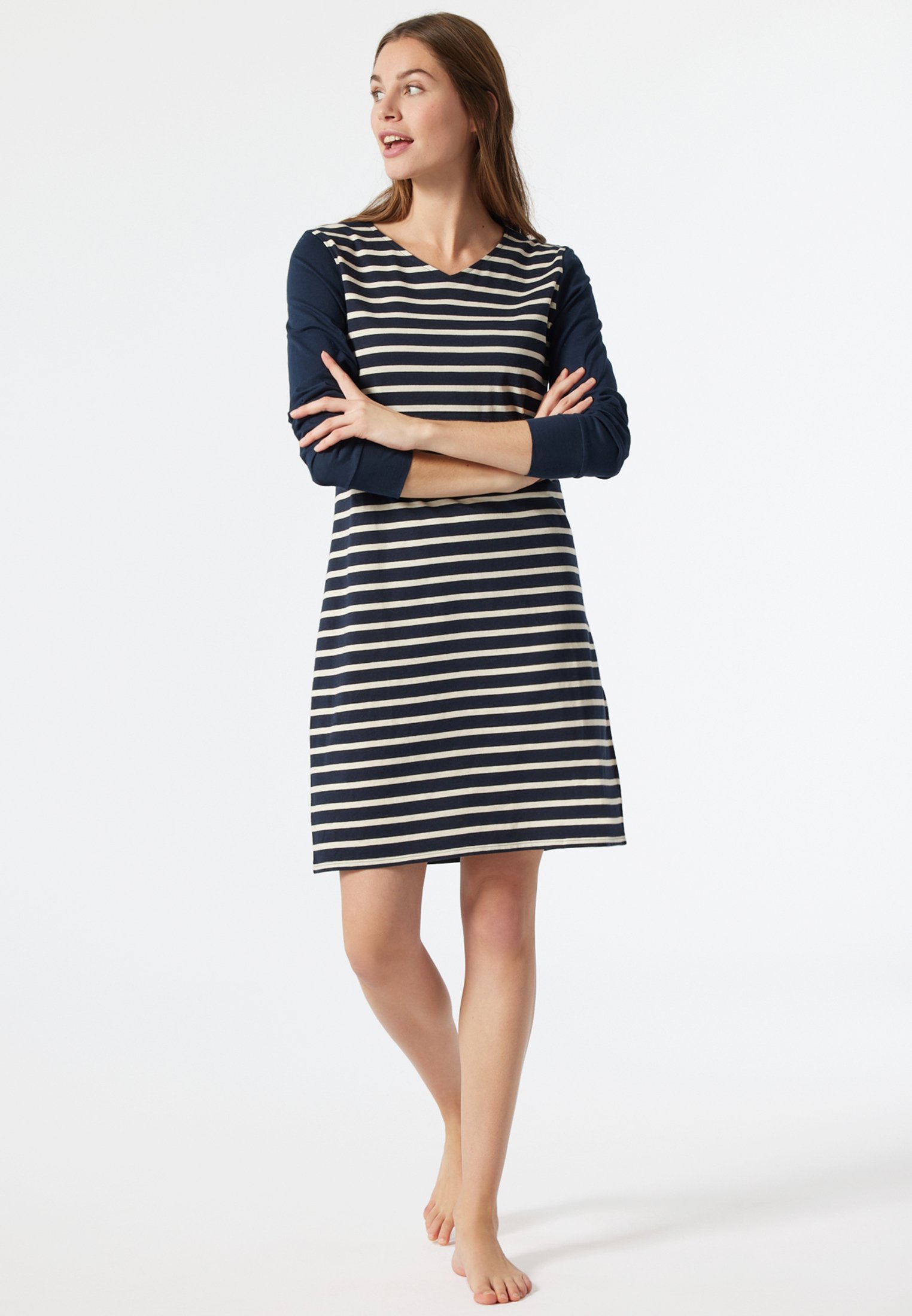 Schiesser Nachthemd - Blue/blau