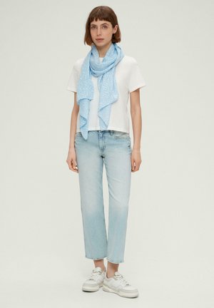 s.Oliver MIT FLORALEM - Sjaal - hellblau